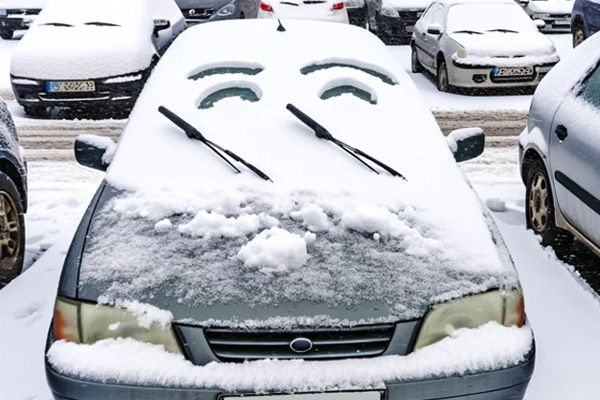 Putting a towel on windshield to prevent frost