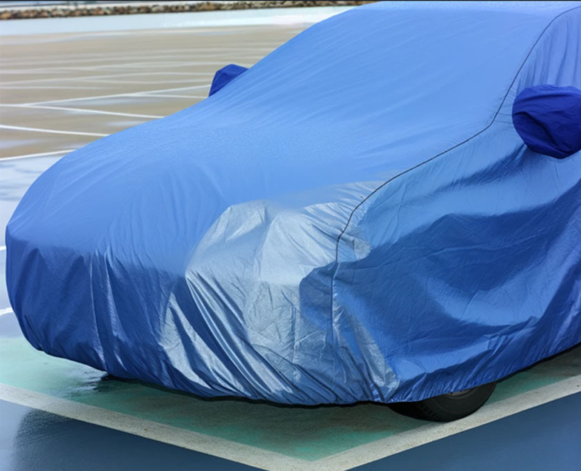 Tarp windshield cover for snow