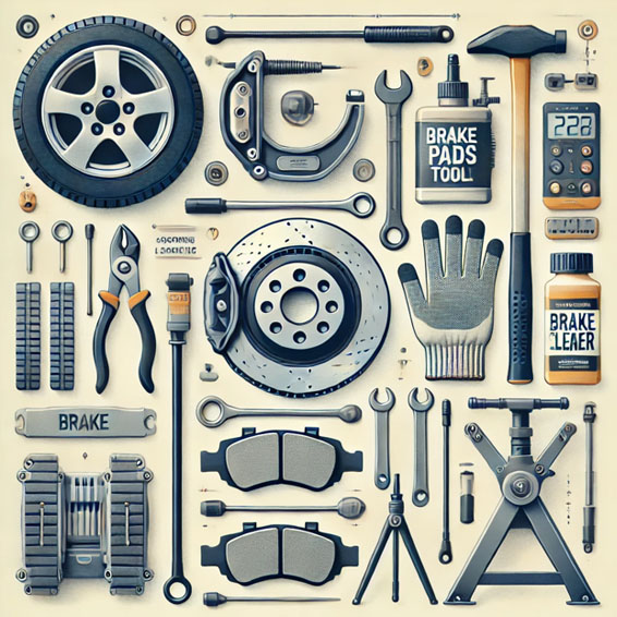 tool and equipment for brake change